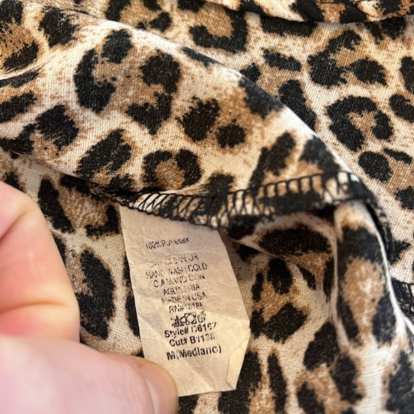 AUDREY 3+1 Dress Womens Sz Medium Brown Animal Print Slip dress - Picture 5 of 12